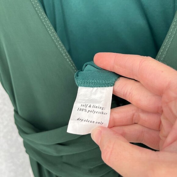 Birdy Grey Jan Dress Size M Emerald Green Low Back Bridesmaid Formal Pockets NEW - Picture 10 of 14